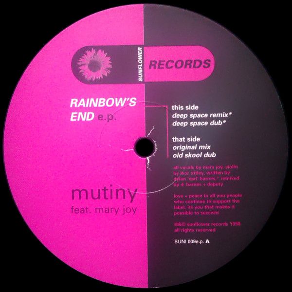 Mutiny Feat Mary Joy - Rainbows End EP - Sunflower