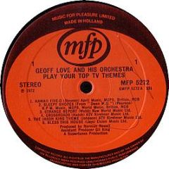 Geoff Love & His Orchestra - Your Top Tv Themes - MFP