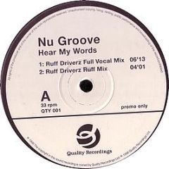 Nu Groove - Hear My Words - Quality