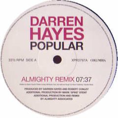 Darren Hayes - Popular (Remixes) - Columbia