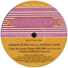 Addams & Gee Ft Antonia Lucas - Take Me Away - Clubbuzz
