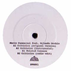 Marco Passarani Ft Orlando Occhio - Fed Up EP - Peacefrog