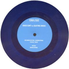Disco Cunt Vs Electric Shock - Schwuchtel Hardcore (Blue Vinyl) - Frei-Tot