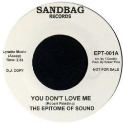 Robert Paladino - You Don't Love Me - Sandbag Records