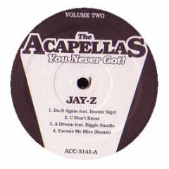 Jay-Z & 50 Cent - Acappellas You Never Got (Vol 2) - White