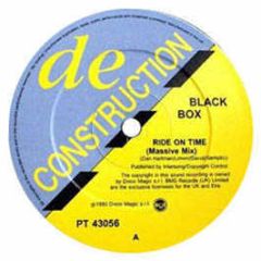 Black Box - Ride On Time - Deconstruction
