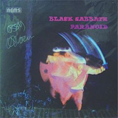 Black Sabbath - Paranoid (Signed) - Nems
