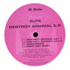 DJ Elite - Destroy Minimal - Ape Recordings