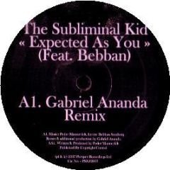 The Subliminal Kid - Expected As You (Part Two) - Perspex