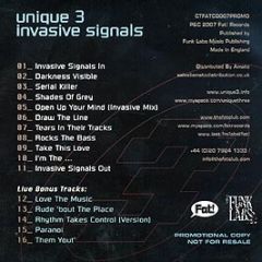 Unique 3 - Invasive Signals - Fat Records 