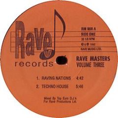 Rave Masters - Volume Three - Rave Records