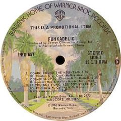 Funkadelic - Hardcore Jollies Promo EP - Warner Bros