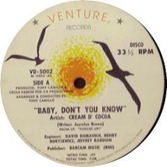 Cream D' Cocoa - Baby Don't You Know - Venture
