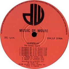 Underlay - The Studio Sound - Music De Wolfe