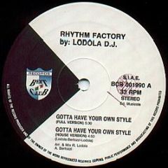 Rhythm Factory - Gotta Have Your Own Style - Beat Club