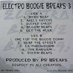 Electro Boogie Breaks - Volume 3 - Pr Breaks