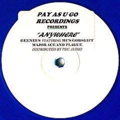 Geeneus - Anywhere (Blue Vinyl) - Pay As U Go