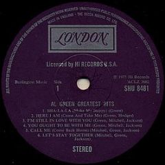 Al Green - Greatest Hits - London Records
