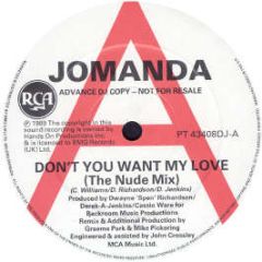 Jomanda - Don't You Want My Love (Remix) - RCA