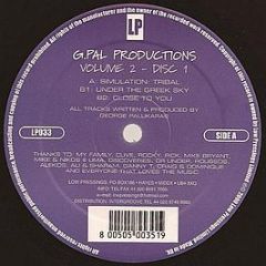 G-Pal  - G-Pal Productions Vol. 2 - Low Pressings