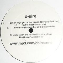 D-Sire - Simon Says Get On The Dance Floor - White