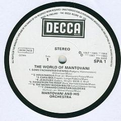 Mantovani And His Orchestra - The World Of Mantovani - Decca