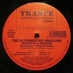 The Alternative Creators - Sound Creation - Trance Communications Red Records