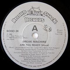 Break Machine - Are You Ready - Record Shack Records