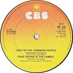 Paul Young & The Family - Love Of The Common People - CBS