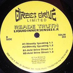 Reade Truth - Liquid Inner Senses EP - Direct Drive Limited