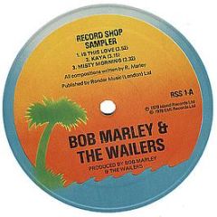 Bob Marley & The Wailers / Robert Palmer - Record Shop Sampler - Island Records