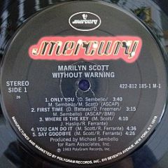 Marilyn Scott - Without Warning! - Mercury