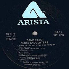 Gene Page - Close Encounters - Arista