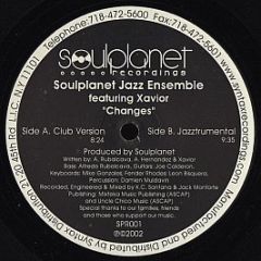 Soulplanet Jazz Ensemble Featuring Xavior - Changes - Soulplanet Recordings