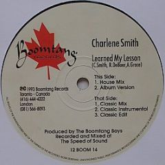 Charlene Smith - Learned My Lesson - Boomtang Records