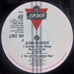 Glenn Medeiros - Nothing's Gonna Change My Love For You - London Records
