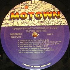 David Ruffin - Everything's Coming Up Love - Motown