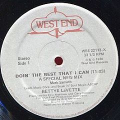 Bettye Lavette - Doin' The Best That I Can - West End