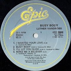 Luther Vandross - Busy Body - Epic