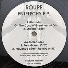 Roupe - Entelechy E.P. - Resource