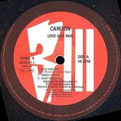 Carlton - Love And Pain - Three Stripe Records