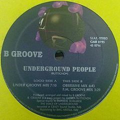 B Groove - Underground People - Ground Move Records