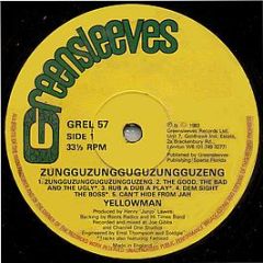 Yellowman - Zungguzungguguzungguzeng - Greensleeves Records
