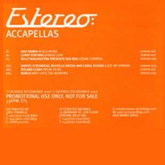 Estereo Presents - Accapellas Vol 1 - Estereo