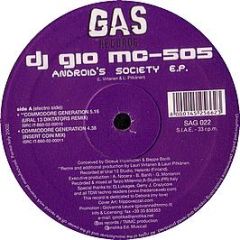 DJ Gio MC-505 - Android's Society EP - Gas Records