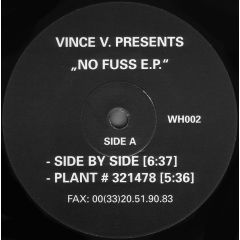 Vince V. - Vince V. - No Fuss EP - White