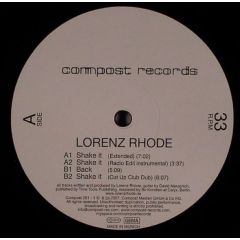 Lorenz Rhode - Lorenz Rhode - Shake It - Compost Records
