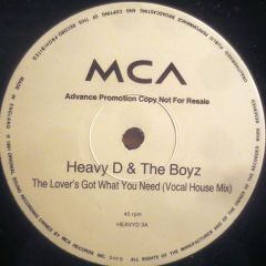 Heavy D & The Boys - Heavy D & The Boys - The Lover's Got What You Need - MCA