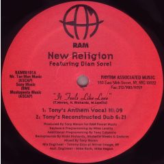 New Religion Featuring Dian Sorel - New Religion Featuring Dian Sorel - It Feels Like Love - Rhythm Associated Music