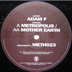Adam F - Adam F - Metropolis - Metalheadz